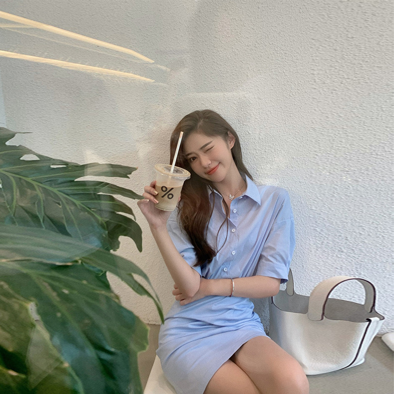 White Moonlight Shirt Dress