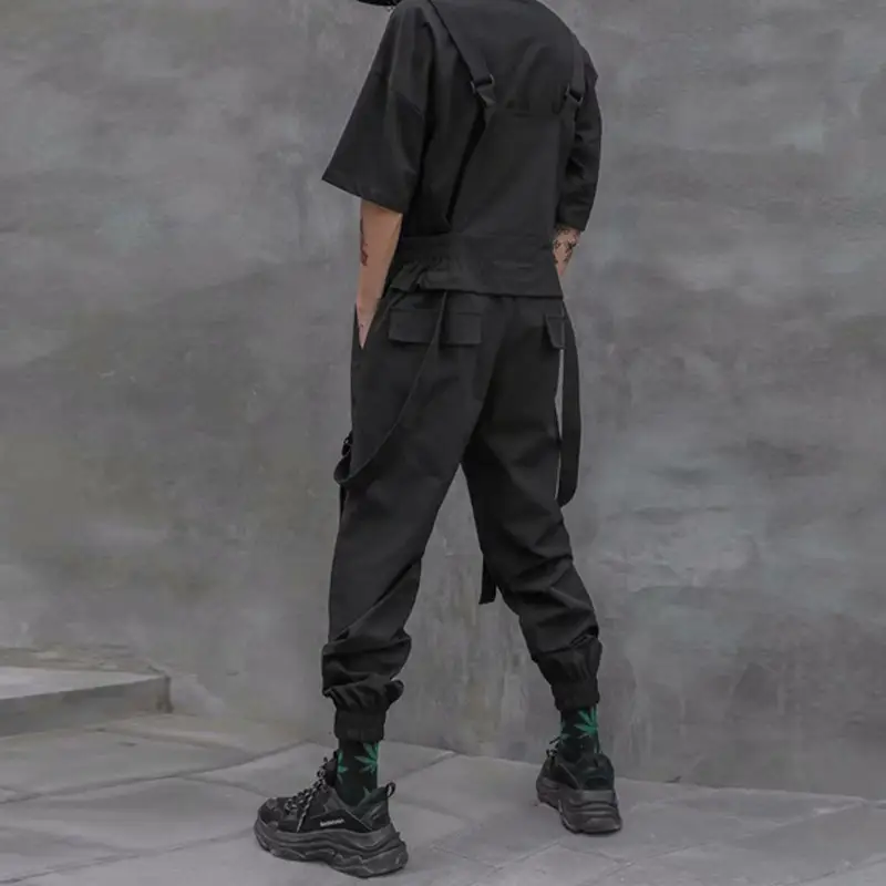 Hip-hop loose overalls men