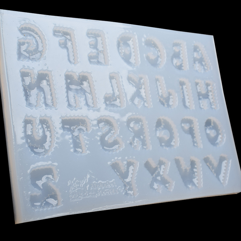 Letter Mending Shape Crystal Mirror Epoxy Mould