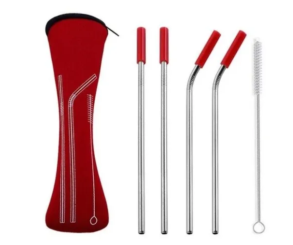 Stainless steel 304 straw - Red