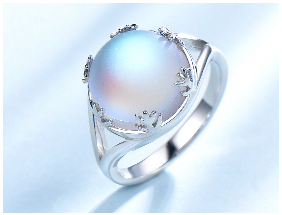 Aurora Moonlight Gemstone Ring
