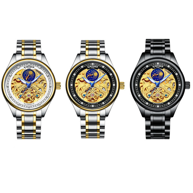 KINYUED Hollow Automatic Mechanical Watch