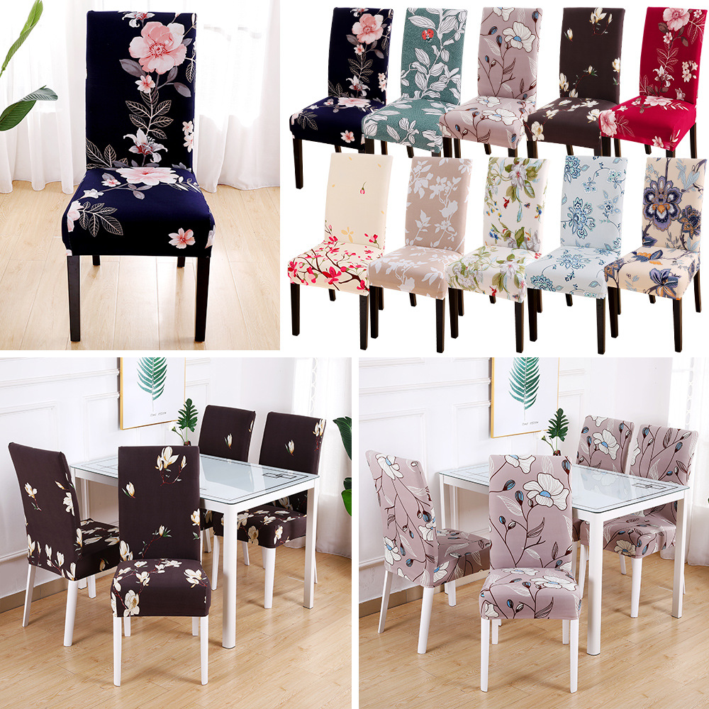 Dining Chair Covers – Dining Chair Covers Floral Stretch ELORIE