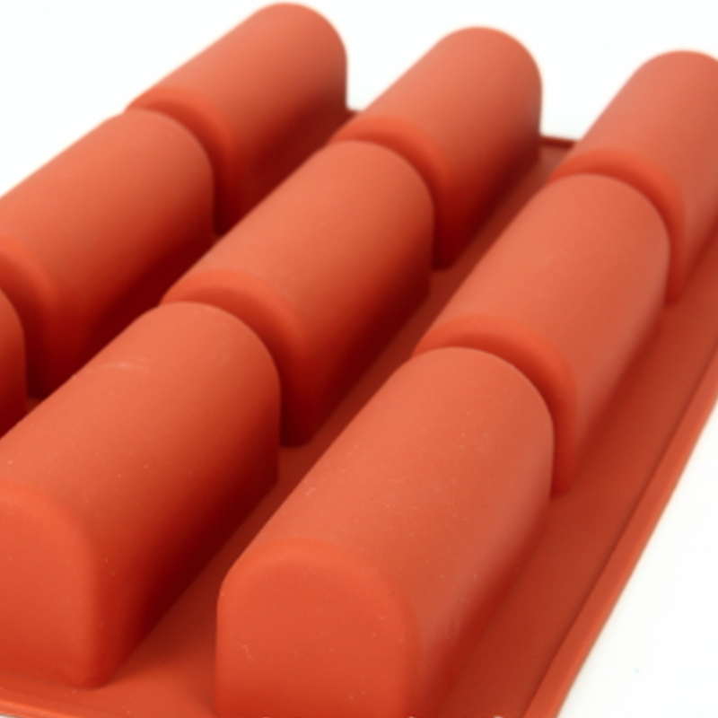 9 round semi-cylindrical long strip silicone cake mould