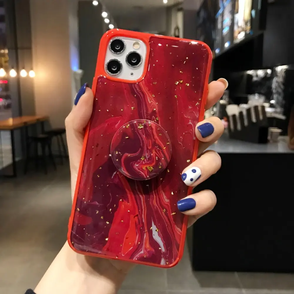 Marble Bracket Mobile Phone Case