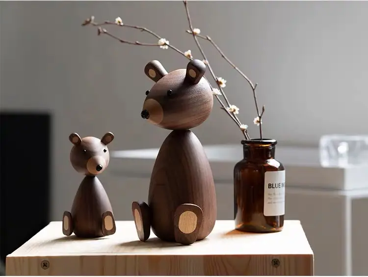 Black bear ornaments