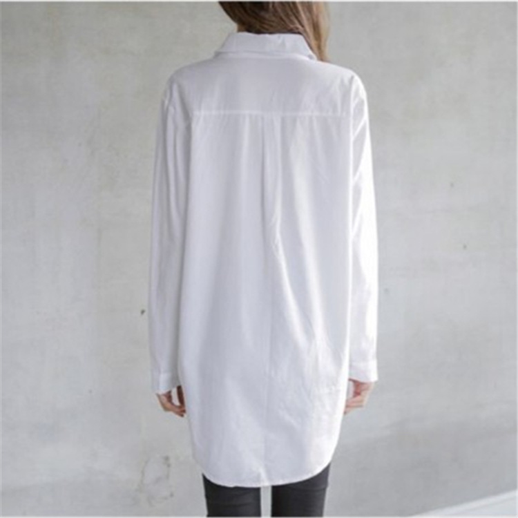 Casual all-match white shirt