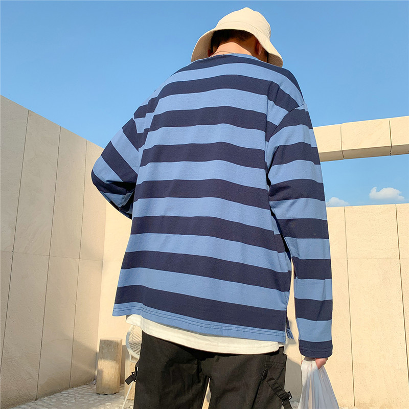 Korean striped bottoming shirt