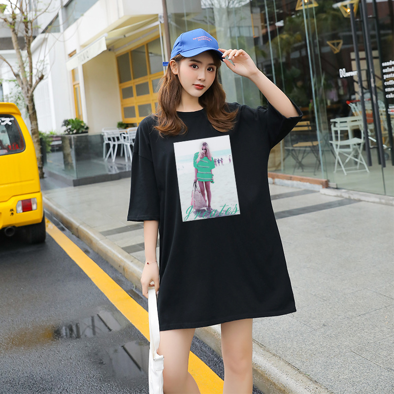 Casual printed half sleeve blouse