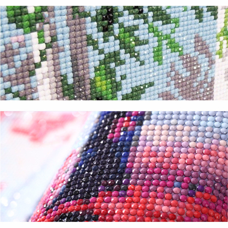 Snow hut full diamond cross stitch