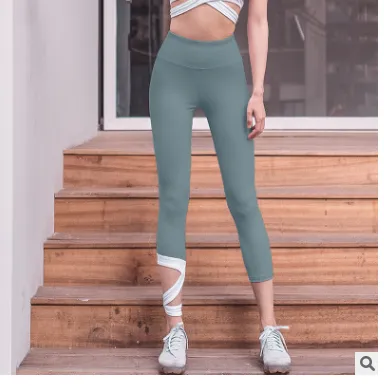Peach hip fitness pants high waist yoga pants Green - Shop at LoveMi