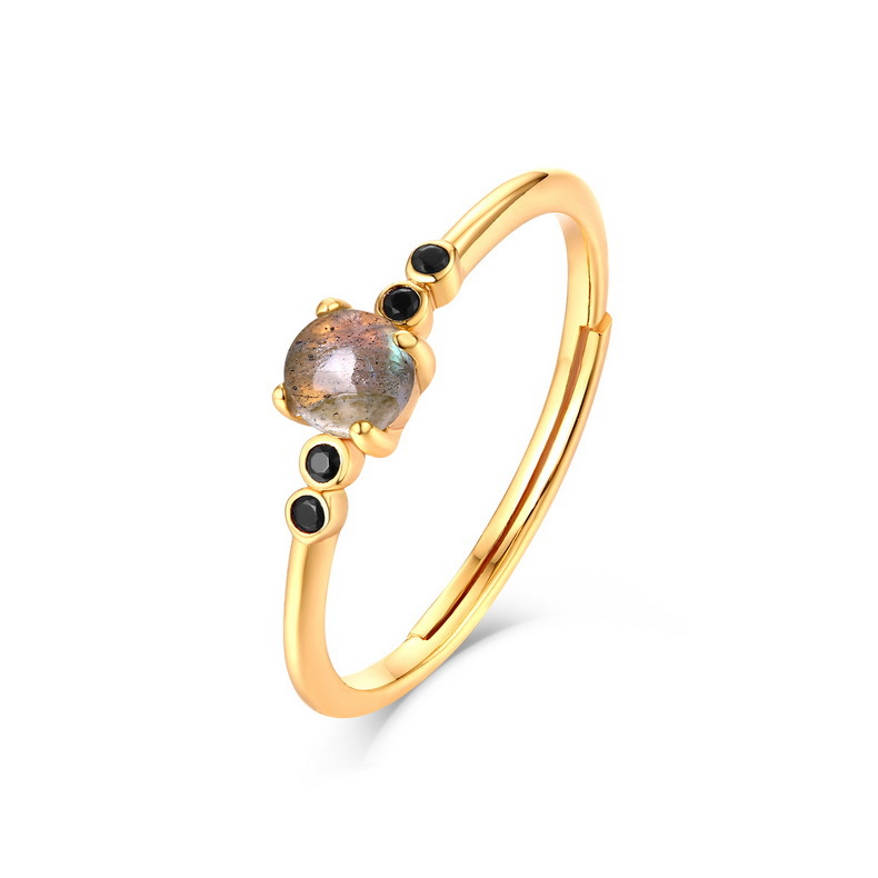 S925 Silver Plated 9K Gold Ring