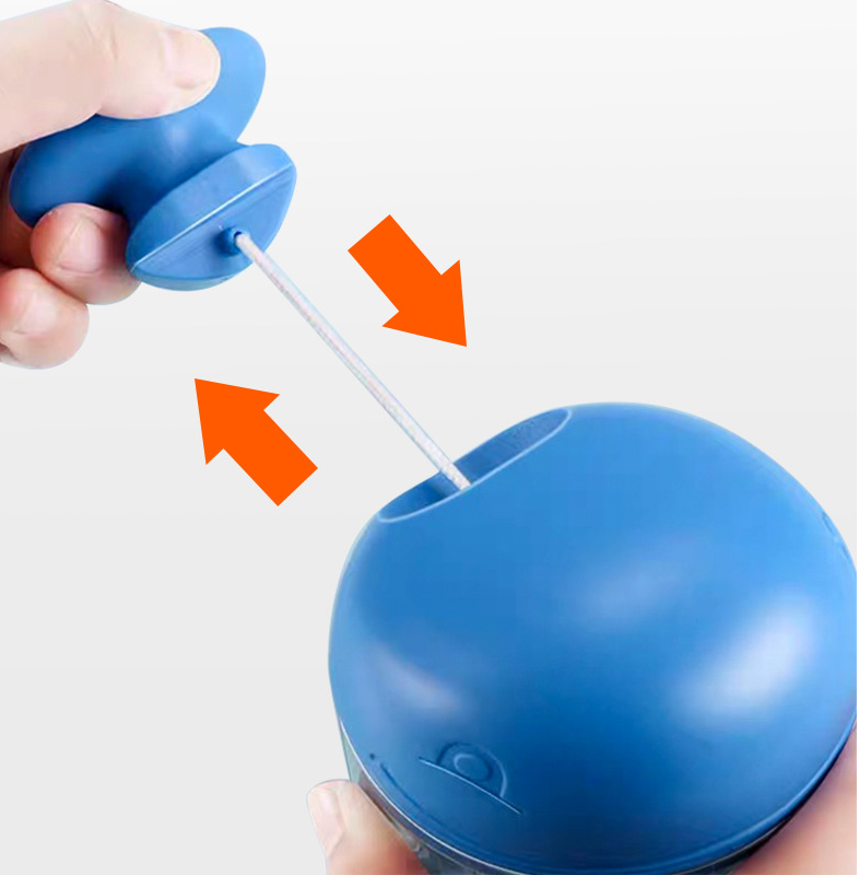 Hand-held mini garlic puller