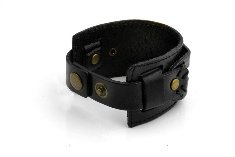 Two-row first layer cowhide bracelet