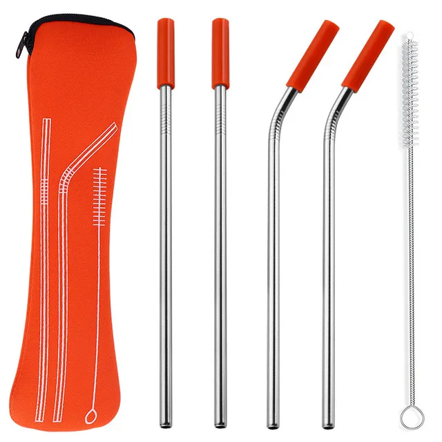 Stainless steel 304 straw Orange - Shop at LoveMi