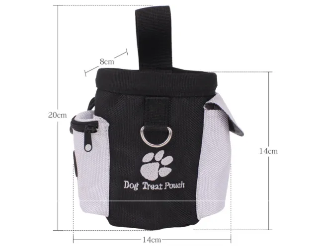 Dog Food Snacks Waterproof Pet Waist Bag Black - Shop at LoveMi