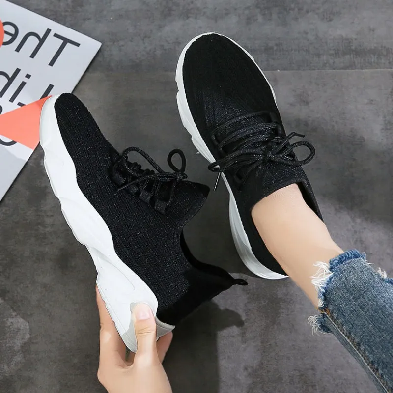 Casual female student single shoes fashion - Black