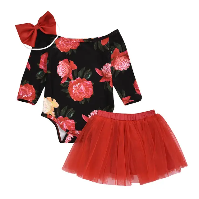 One shoulder elastic mesh tutu skirt