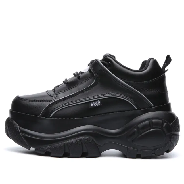 Women's thick soled sneakers Harajuku retro Black - Shop at LoveMi