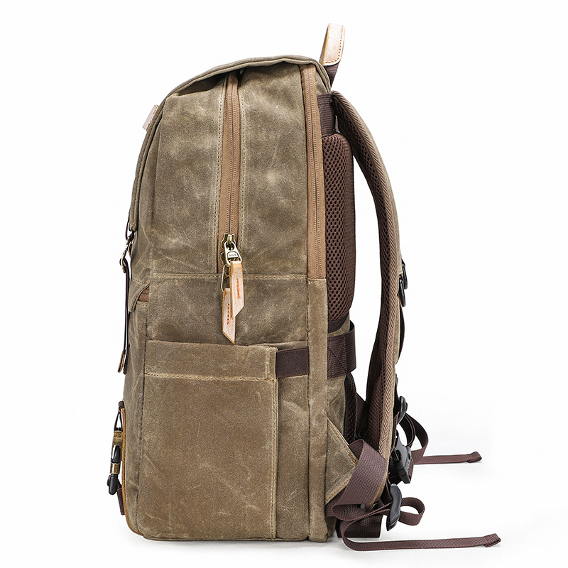 Ancient waterproof canvas casual backpack