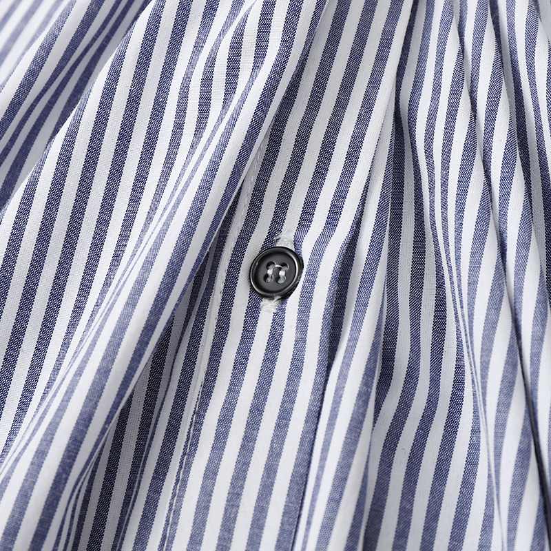 Slim-fit tie striped dress