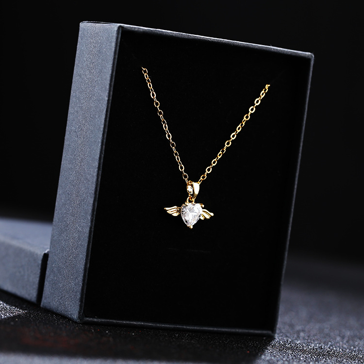 Angel Wings Micro Zircon Necklace