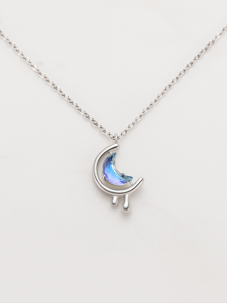 Water Moon Floating Necklace Clavicle Chain