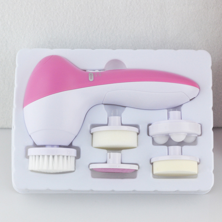 Five-in-one facial cleanser