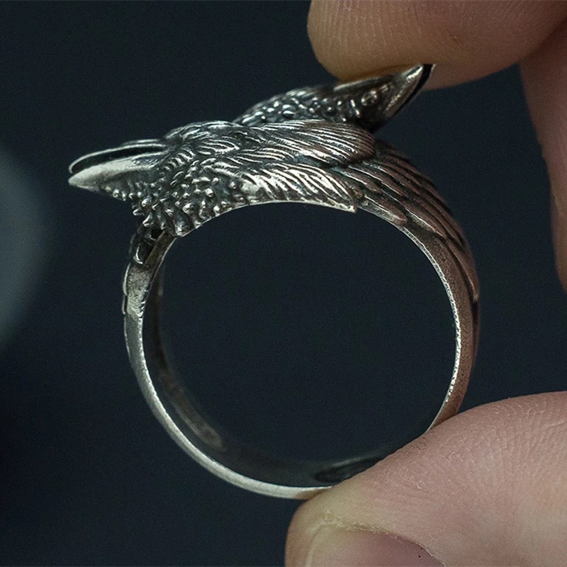 New two black crow rings