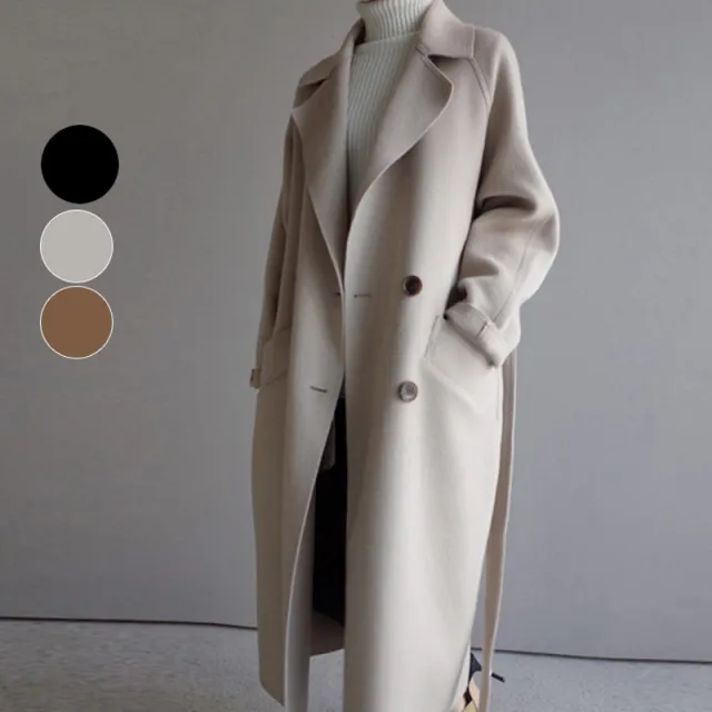 Women's mid length coat Creamy White - Shop at LoveMi