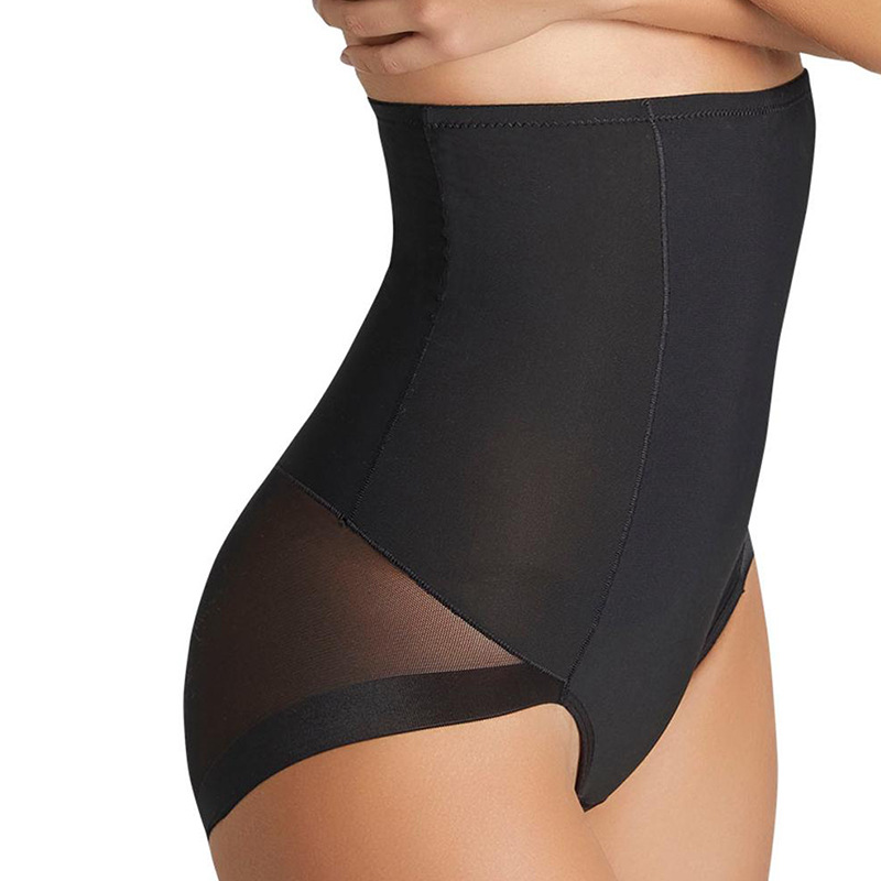 Non-marking high-elastic mesh hip-lifting pants