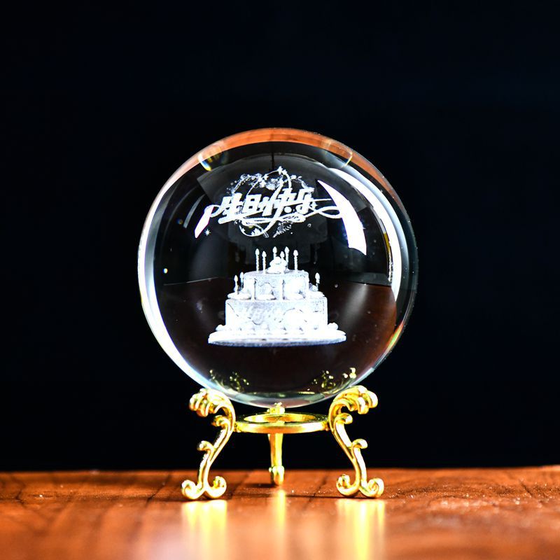 Exquisite crystal ball (Transparent)