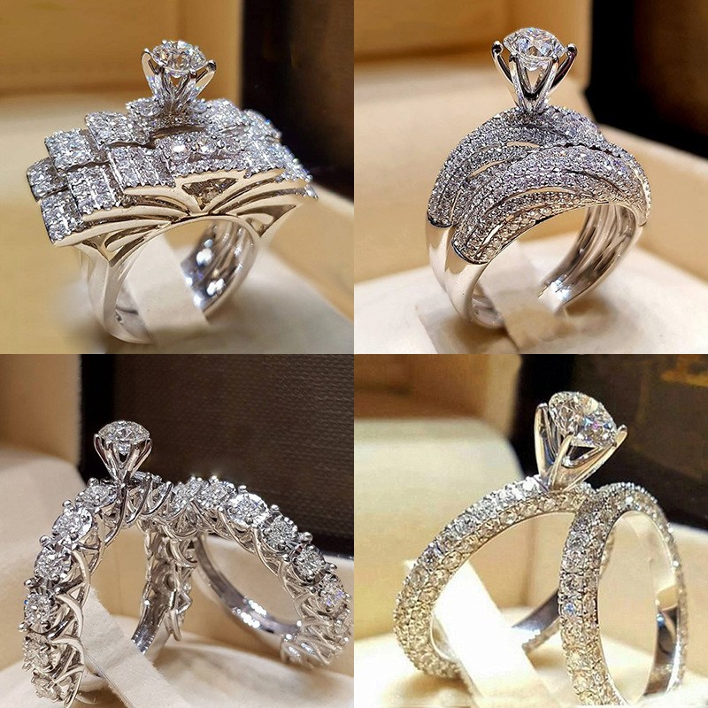 Couple Creative Engagement Ring