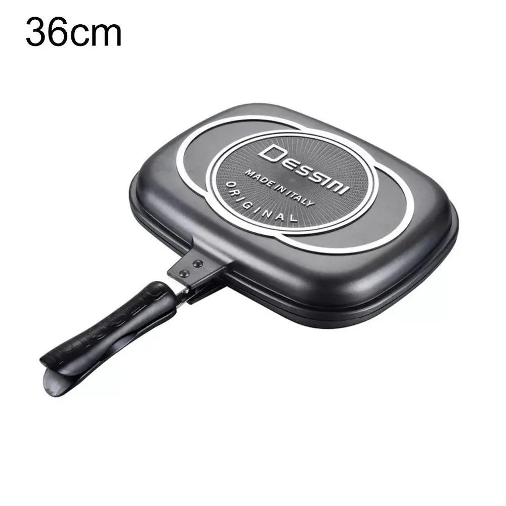 Double side frying pan non stick pan - Black