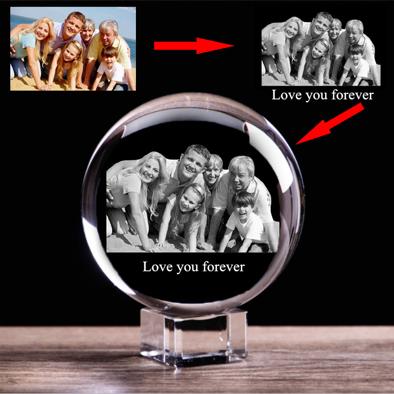 Exquisite crystal ball (Transparent)