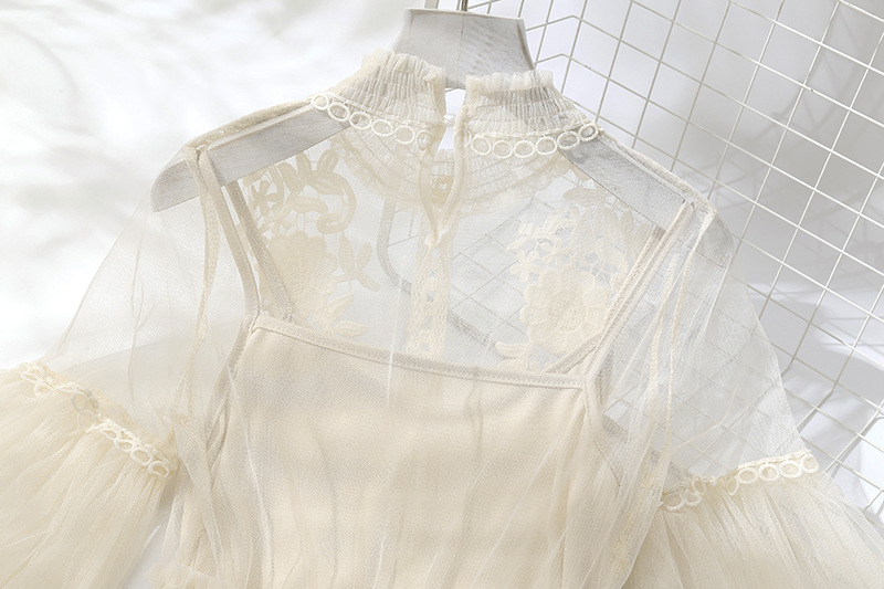 Basement suspender mesh dress