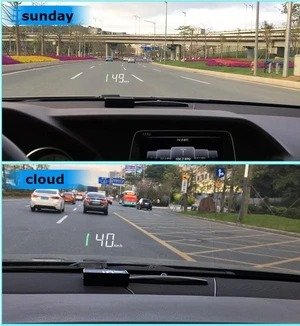 Afficheur tête haute HUD pour voiture sur prise OBD 4