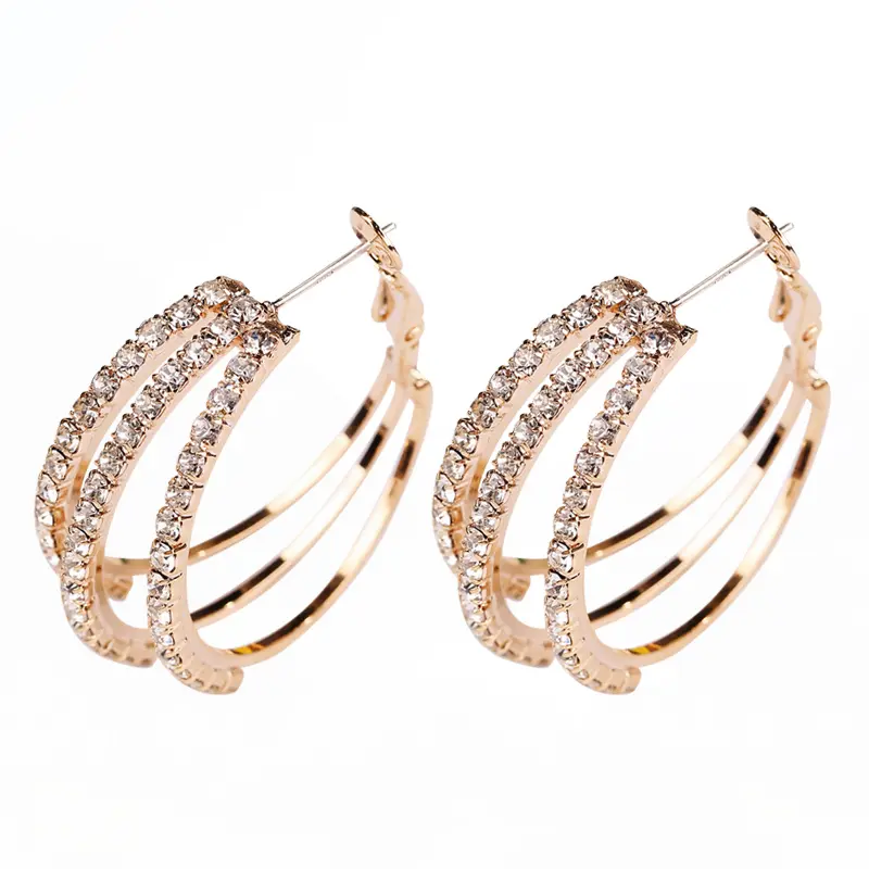 Simple sterling silver small circle earrings