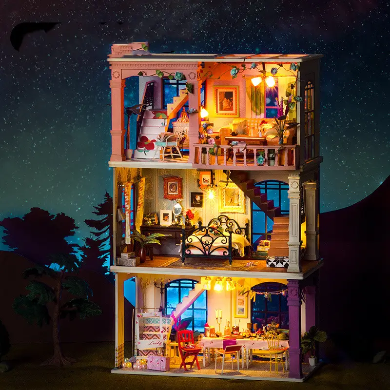 Creative handmade villa model