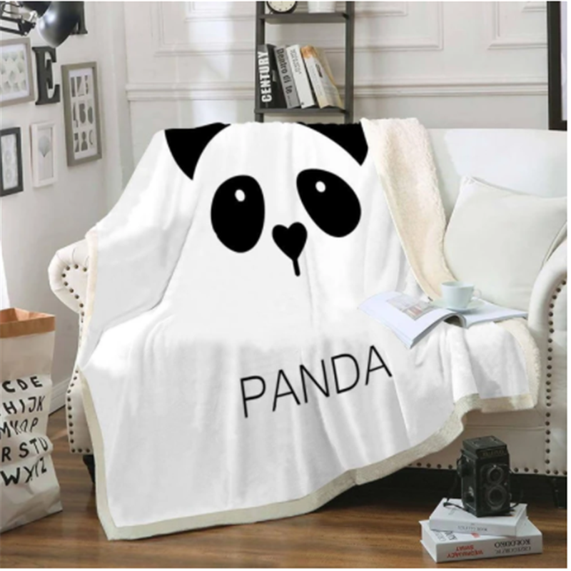 Panda series flannel blanket — foto 3