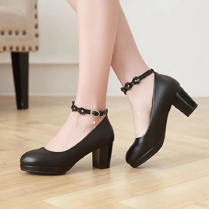 Bridesmaid thick heels - Black