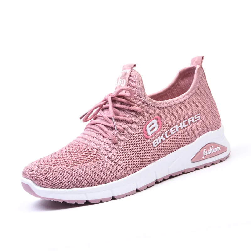 Women's summer soft-soled running sneakers - Pink