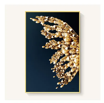 Golden butterfly wings decorative painting Left Wing - Shop at LoveMi