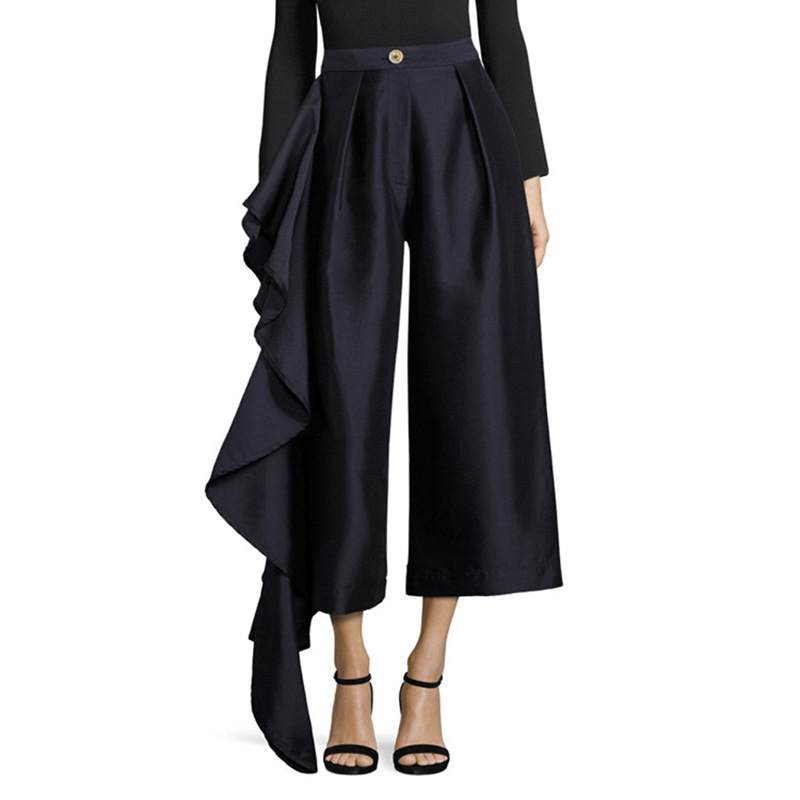 Title 2, Irregular Cropped Trousers, a stylish and uniqu...