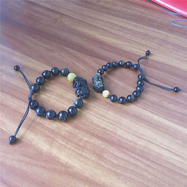 Colorful eyes jinyao stone couple bracelet