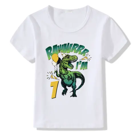 Children's T-shirt Numbers 1-9 Birthday