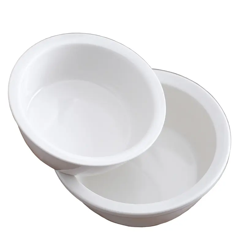Pet food bowl ceramic double