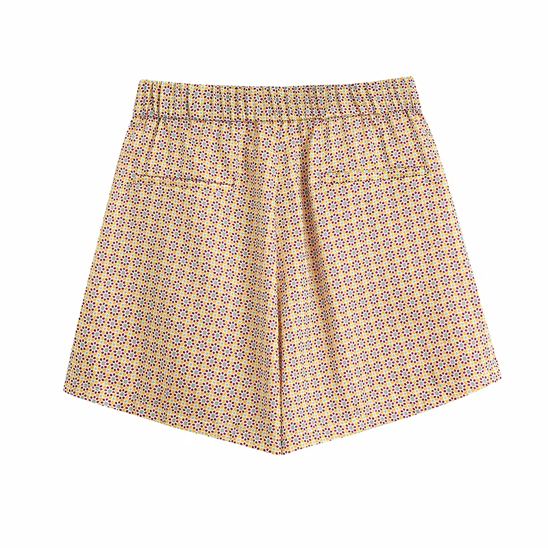 Geometric shirt shorts suit