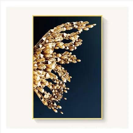 Golden butterfly wings decorative painting Right Wing - Shop at LoveMi
