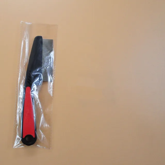 In addition to fleas dog comb needle pet comb Red - Shop at LoveMi